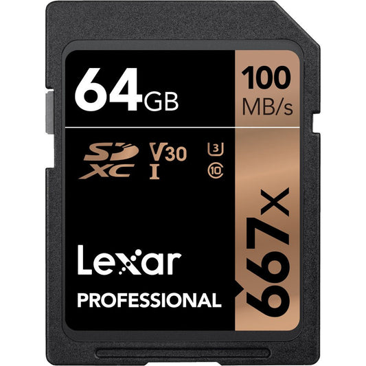 Lexar 64GB Professional 667x UHS-I SDXC Memory Card image 0