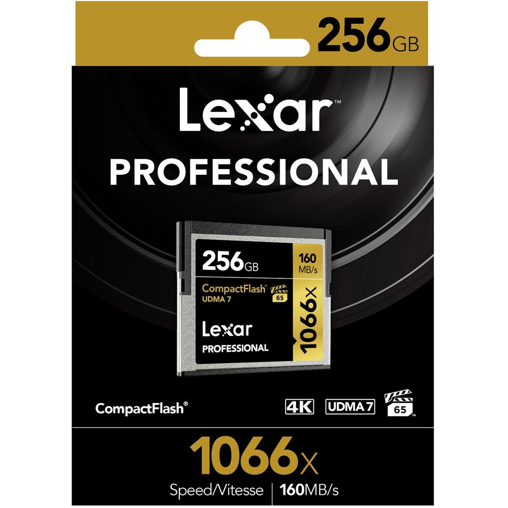 Lexar 256GB Professional 1066x CompactFlash Memory Card image 1
