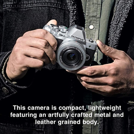 OLYMPUS OM-D E-M10 Mark IIIs Black Body with Black M.Zuiko Digital 14-42mm F3.5-5.6 IIR Lens, image 1