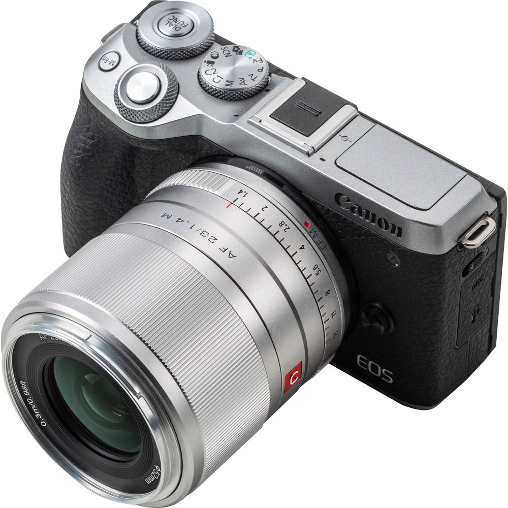 Viltrox AF 23mm f/1.4 M Lens for Canon EF-M (Silver) image 2