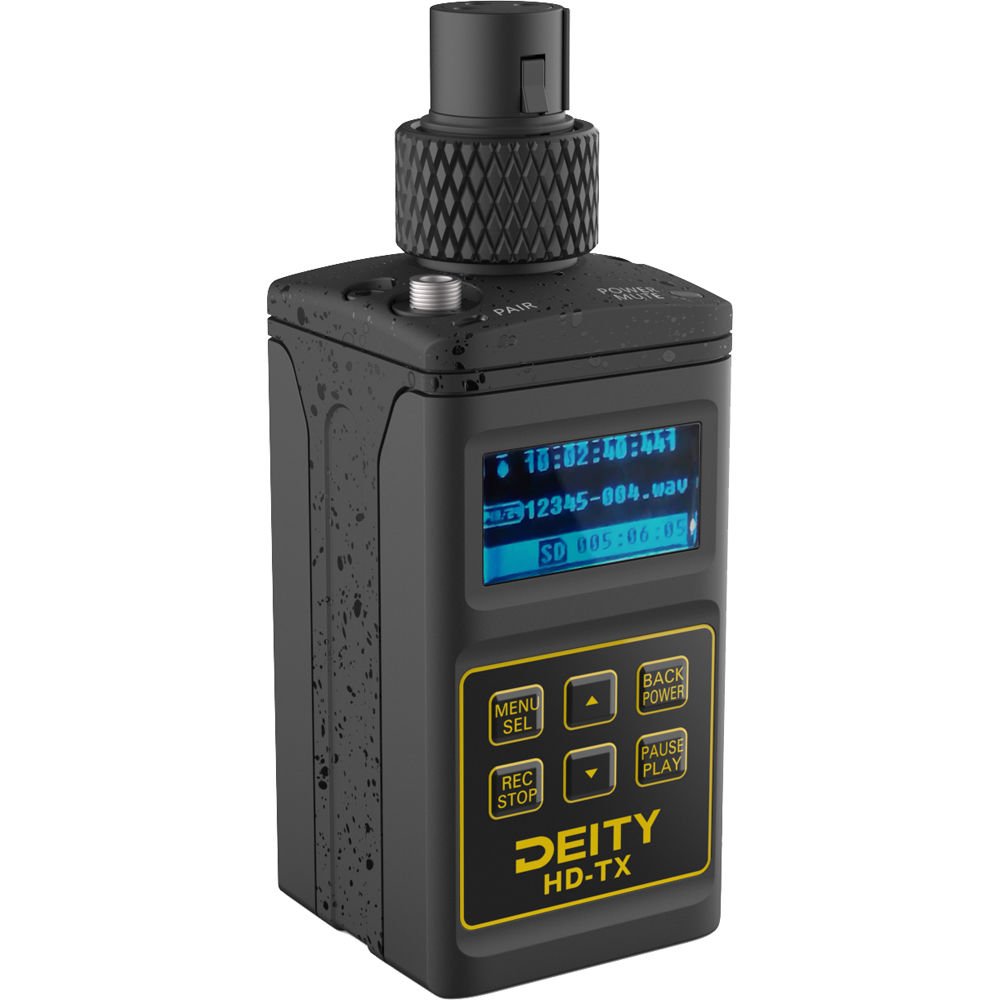 Deity Microphones HD-TX Plug-On Transmitter with Built-In Recorder (2.4 GHz) image 0