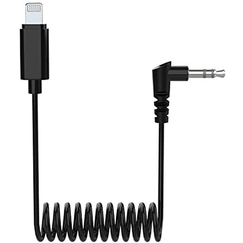 Hollyland 3.5mm TRS to Lightning Coiled Cable (12.6") image 0