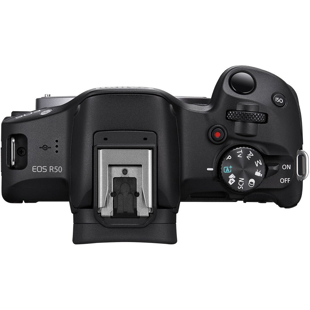Canon EOS R50 Mirrorless Camera with 18-45mm and 55-210mm Lenses (Black) image 3