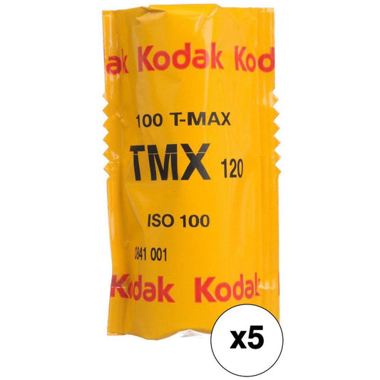 Kodak Professional T-Max 100 Black and White Negative Film (120 Roll Film, 5-Pack) image 0