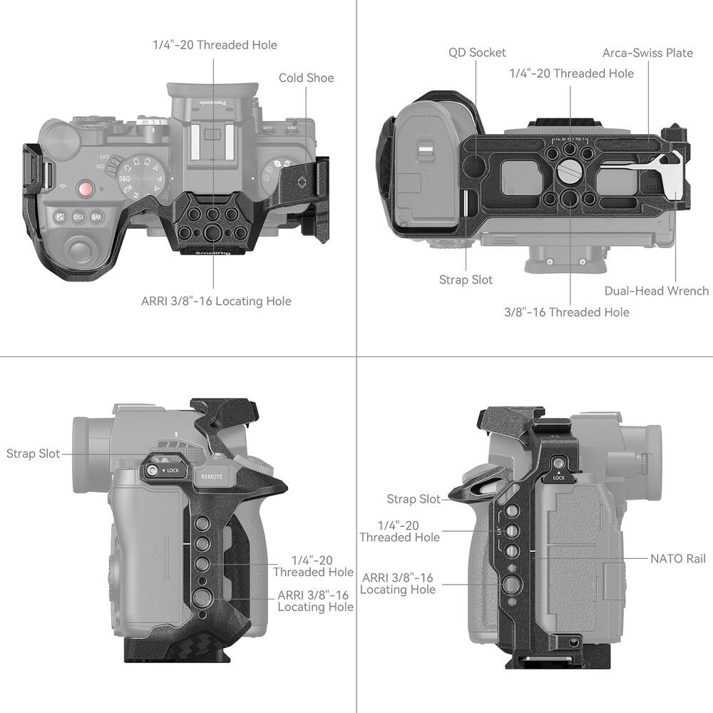 SmallRig Black Mamba Series Camera Cage for Panasonic Lumix S5 II & S5 IIX image 2