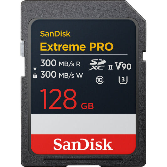 SanDisk 128GB Extreme PRO UHS-II SDXC Memory Card image 0
