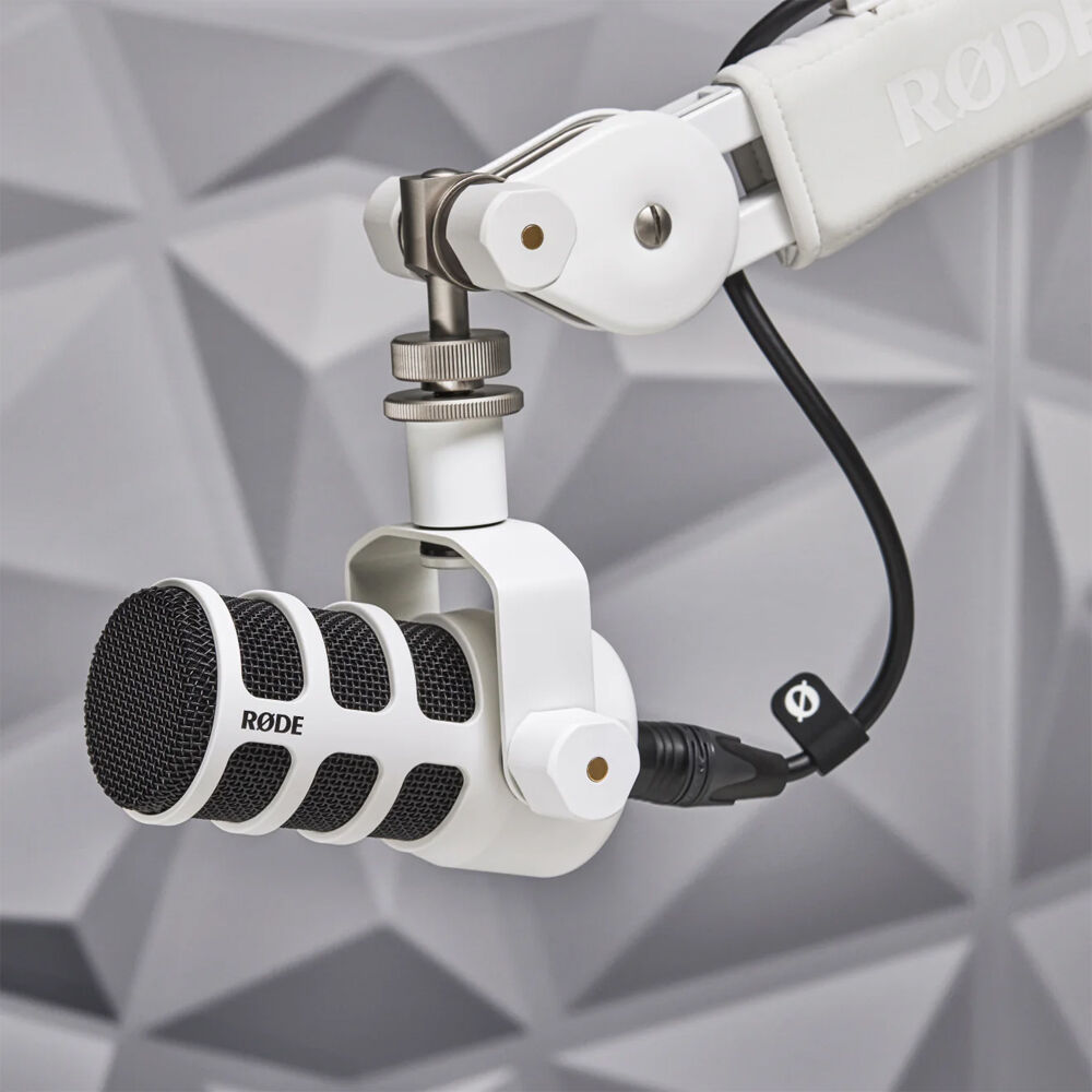 RODE PodMic Dynamic Podcasting Microphone (White) image 2