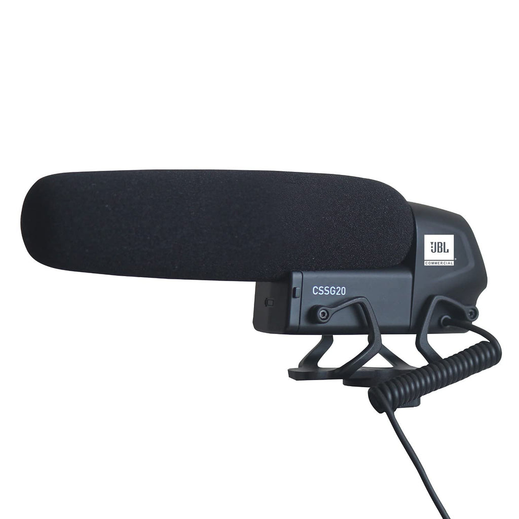 JBL Commercial CSSG20 On-Camera Shotgun Condenser Microphone for Cameras & Smartphones image 0