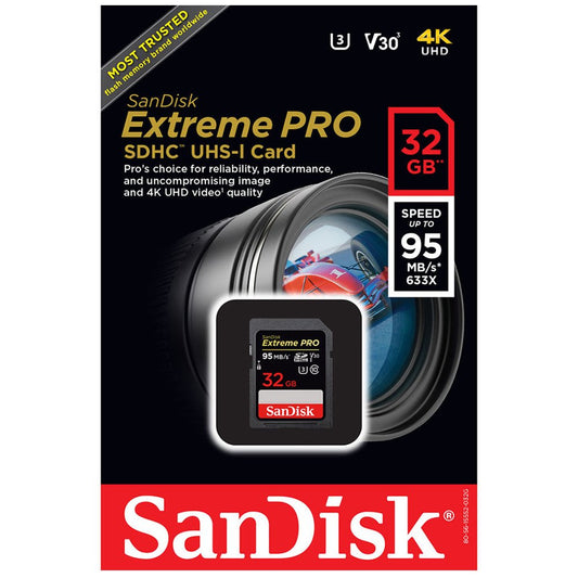 SanDisk 32GB Extreme PRO SDHC UHS-I Memory Card image 0