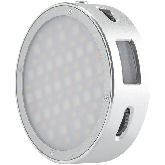 Godox Round Mini RGB LED Magnetic Light (Silver) image 0