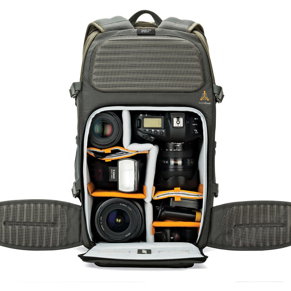 Lowepro Flipside Trek BP 450 AW Backpack (Gray/Dark Green) image 3