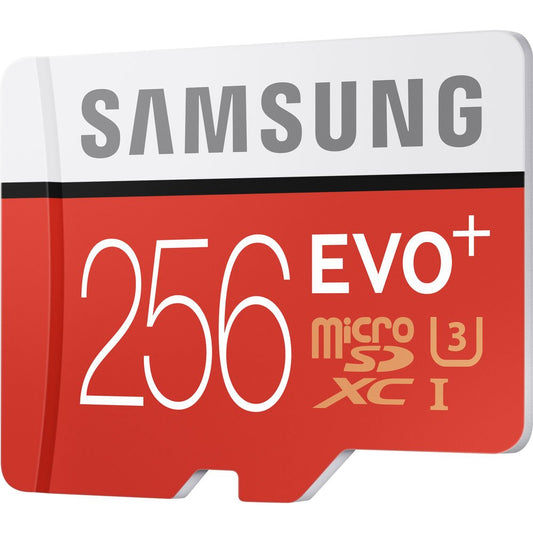 Samsung 256GB EVO+ microSDXC Memory Card with SD Adapter image 0