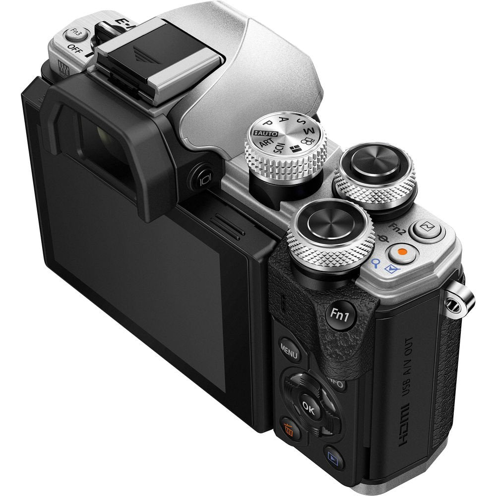 Olympus OM-D E-M10 Mark II Mirrorless Micro Four Thirds Digital Camera with 14-42mm II R Lens (Silver) image 0
