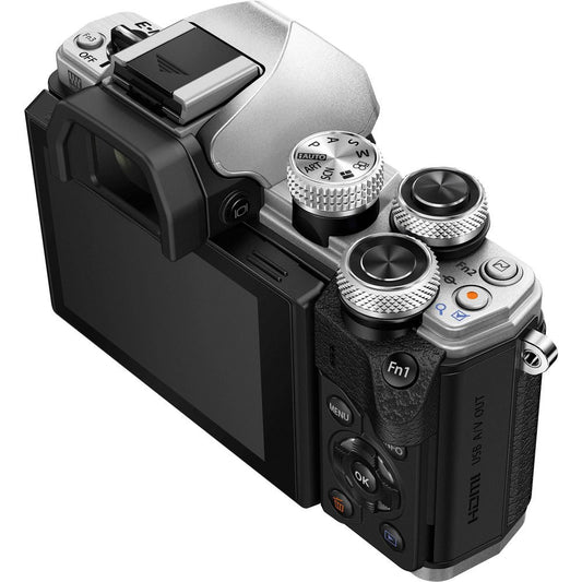 Olympus OM-D E-M10 Mark II Mirrorless Micro Four Thirds Digital Camera with 14-42mm II R Lens (Silver) image 0