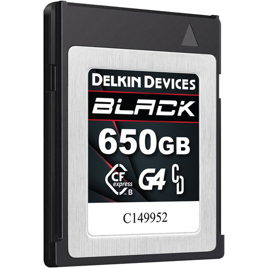Delkin 650GB BLACK G4 CFexpress Type B Memory Card image 1