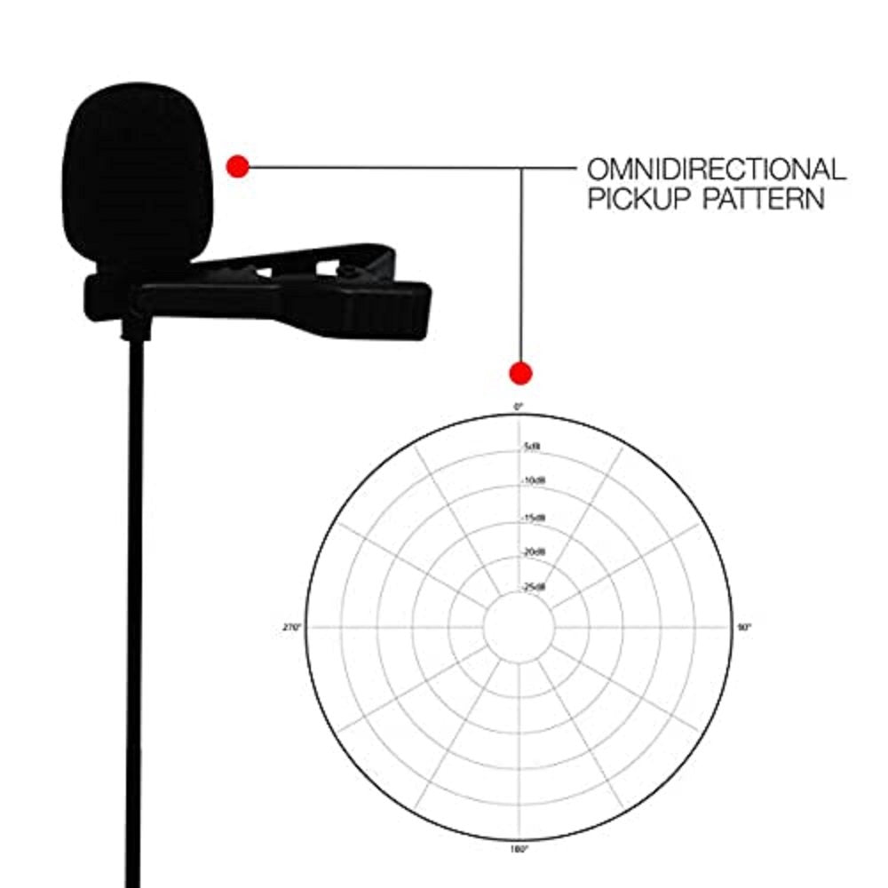 JBL Commercial CSLM30B Omnidirectional Lavalier Microphone image 2