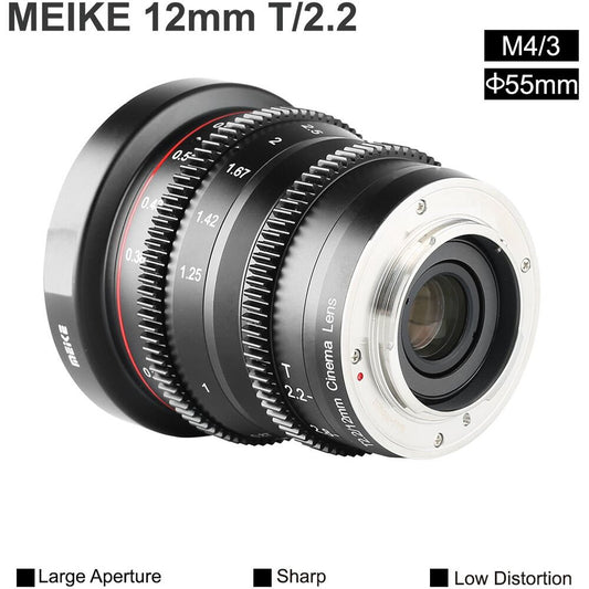 Meike 12mm T2.2 Manual Focus Wide Angle Cinema Lens (MFT Mount) image 1