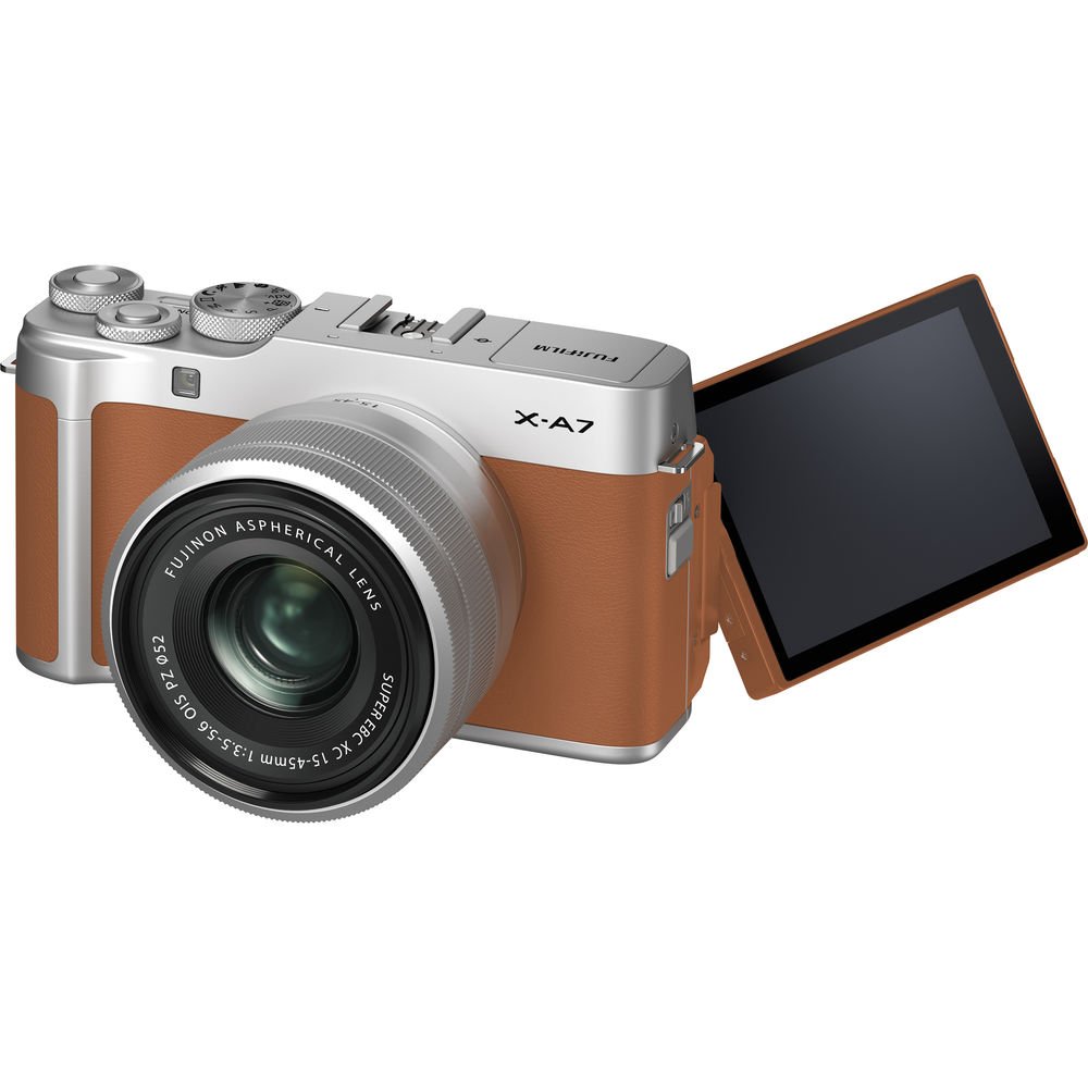 FUJIFILM X-A7 Mirrorless Digital Camera with 15-45mm Lens (Camel) image 2