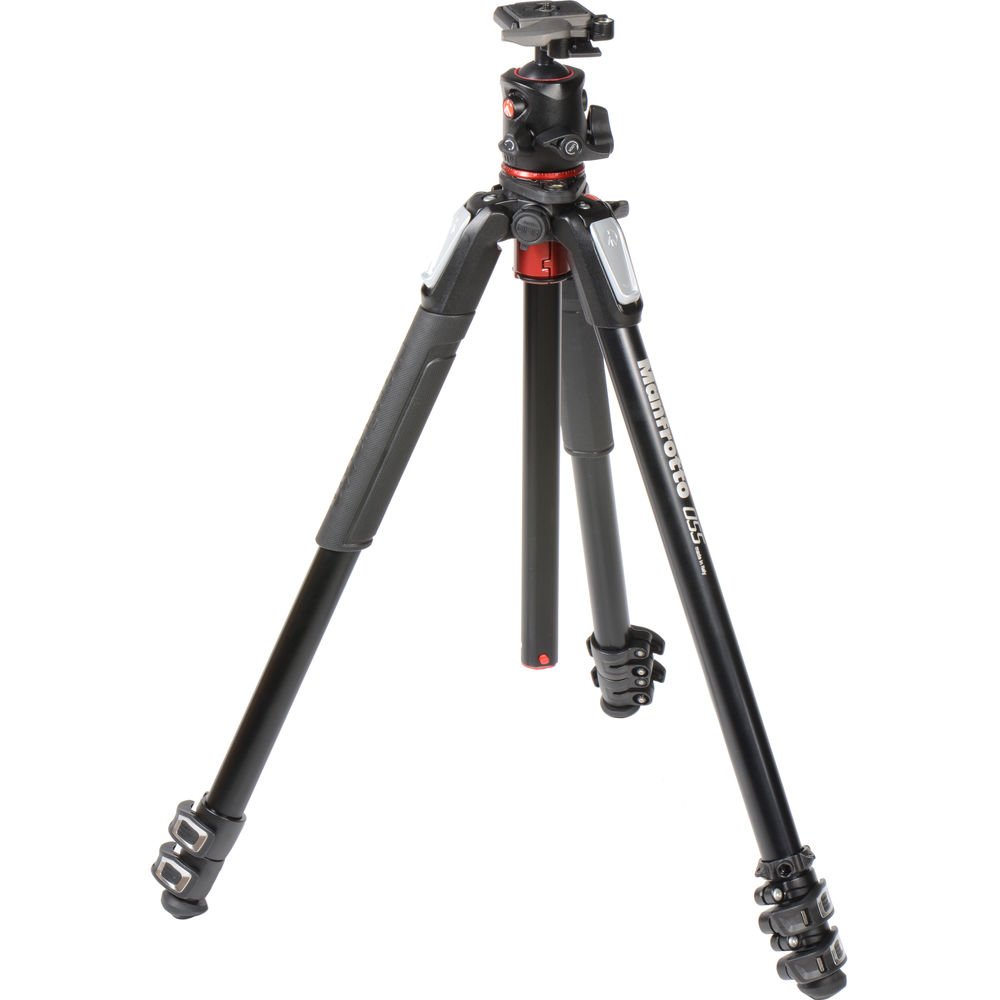 Manfrotto MK055XPRO3-BHQ2 Aluminum Tripod with XPRO Ball Head and 200PL QR Plate image 7