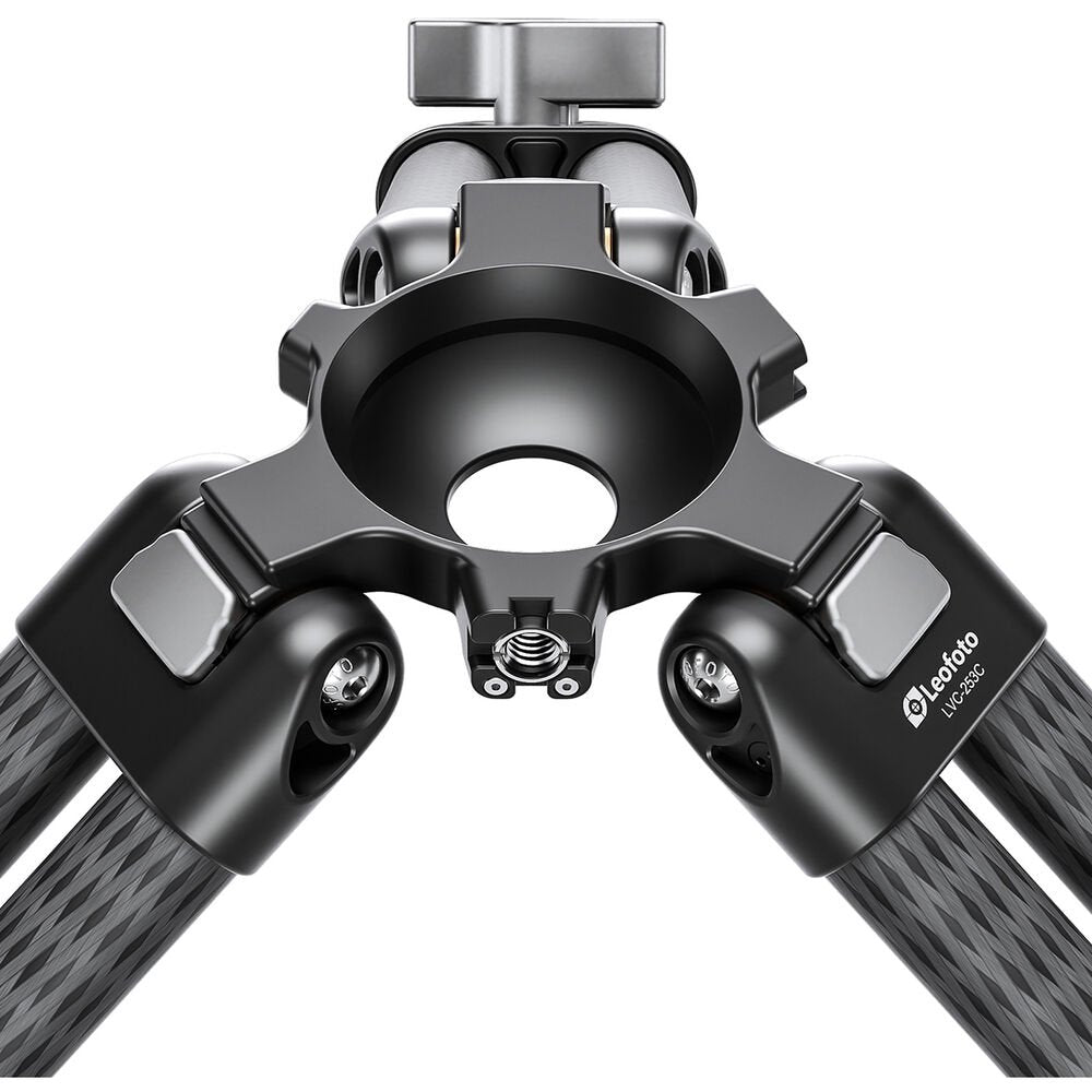 Leofoto LVC-253C Carbon Fiber Twin Leg Tripod with BV-15 Video Head System image 2