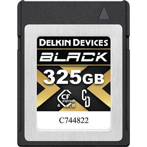 Delkin 325GB BLACK 4.0 CFexpress Type B Memory Card image 0