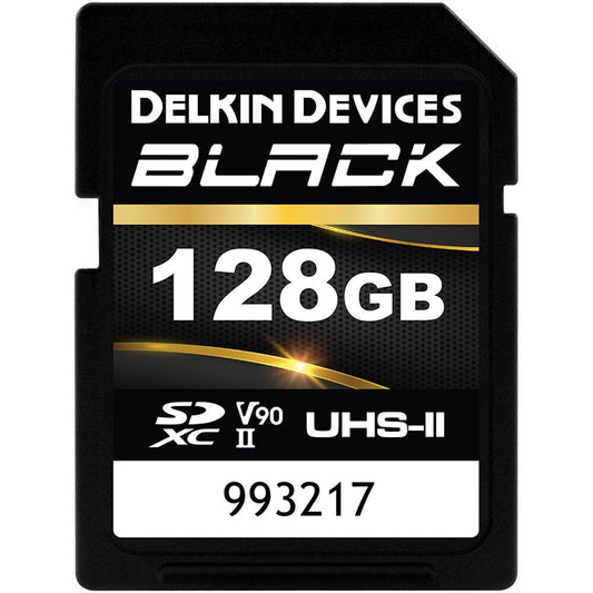 Delkin Devices 128GB BLACK UHS-II SDXC Memory Card image 0