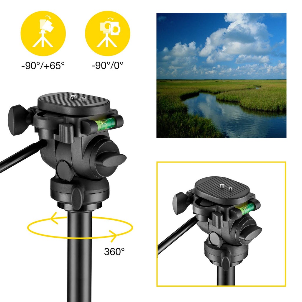National Geographic NGHP004 Photo Tripod Kit with Monopod, Carrying Bag, 3-Way Head image 3