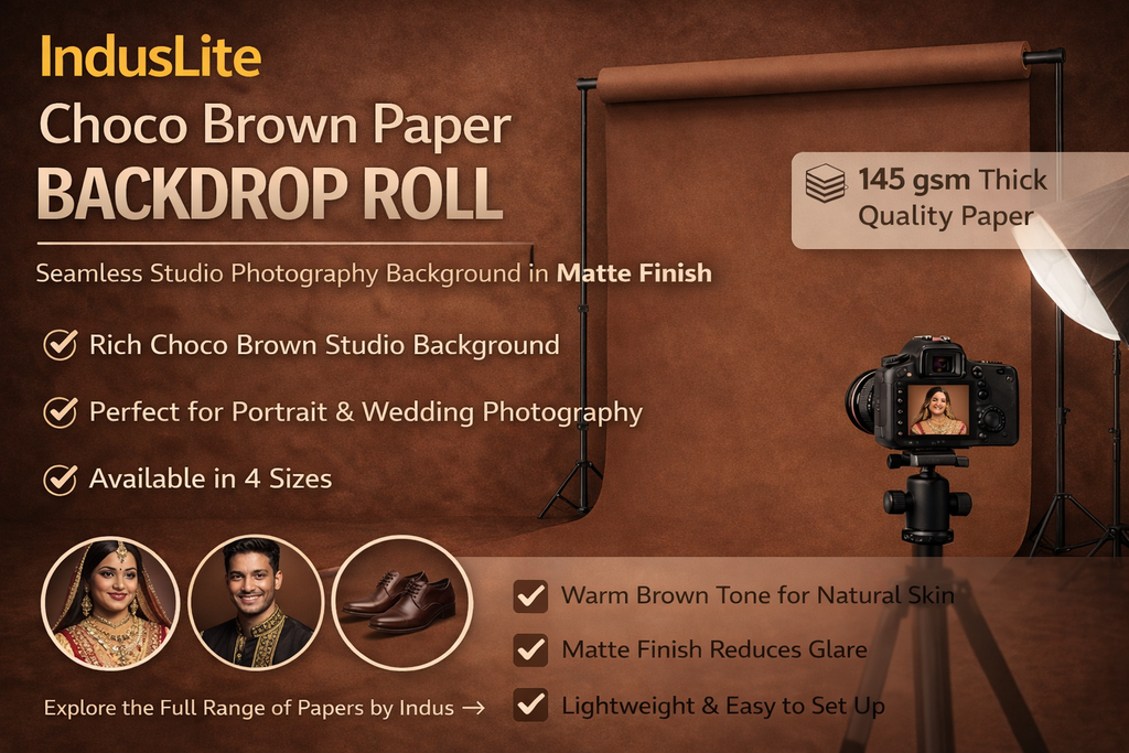 IndusLite Choco Brown Paper Backdrop Roll (INDL-06) image 3