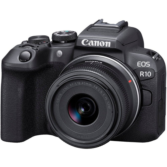 Canon EOS R10 Mirrorless Camera with 18-45mm Lens image 0