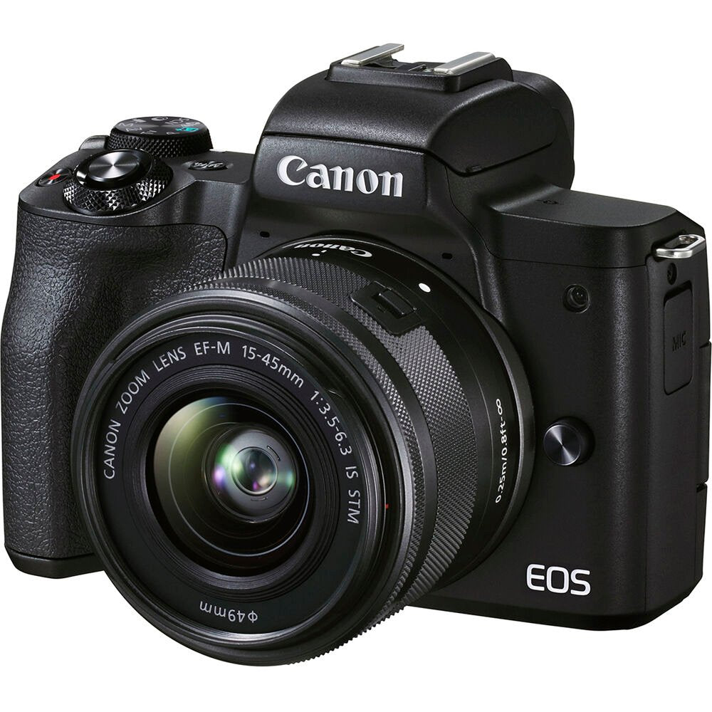 Canon EOS M50 Mark II Mirrorless Camera with 15-45mm Lens (Silver) image 0