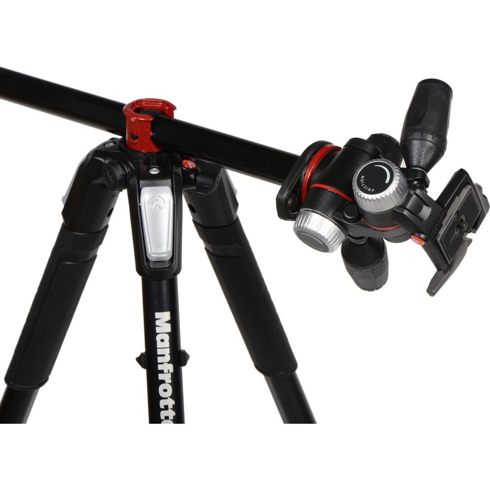Manfrotto MK055XPRO3-3W Aluminum Tripod with 3-Way Pan/Tilt Head image 3