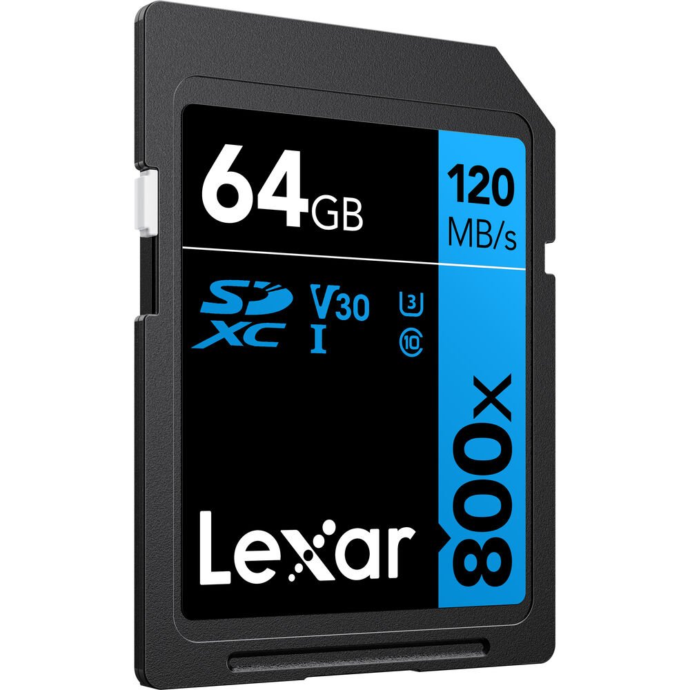 Lexar 64GB High-Performance 800x UHS-I SDXC Memory Card (BLUE Series) image 1