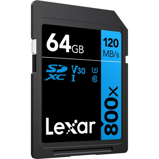 Lexar 64GB High-Performance 800x UHS-I SDXC Memory Card (BLUE Series) image 1