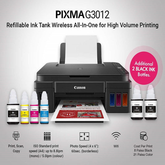 Canon Pixma G3012 Inkjet Multifunction Printer image 1