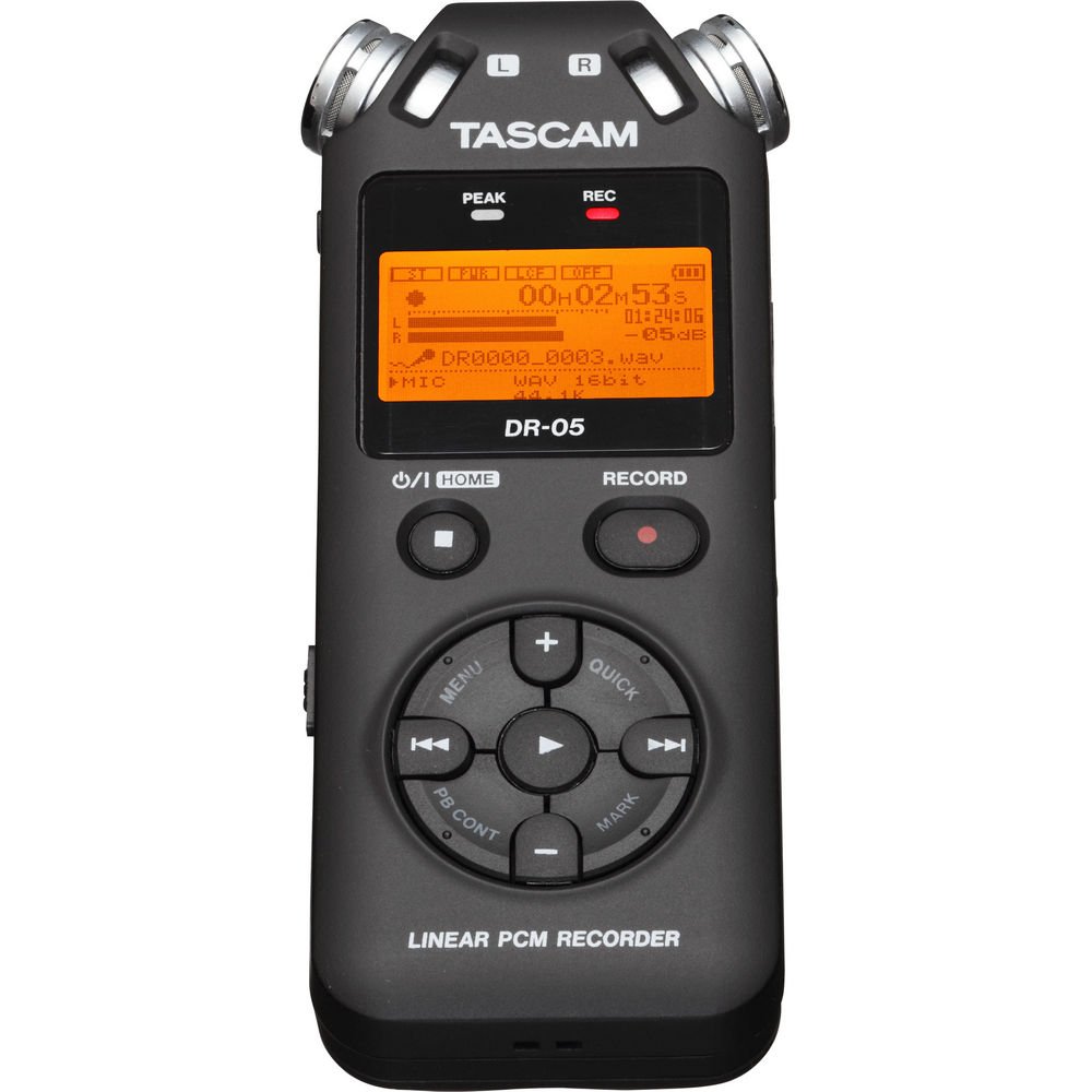Tascam DR-05 Portable Handheld Digital Audio Recorder (Black) image 1