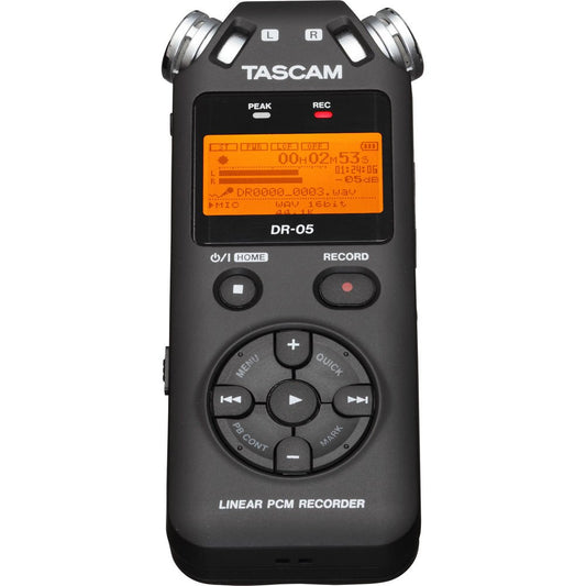 Tascam DR-05 Portable Handheld Digital Audio Recorder (Black) image 1