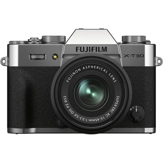 FUJIFILM X-T30 II Mirrorless Camera with XC 15-45mm OIS PZ Lens (Silver) image 0