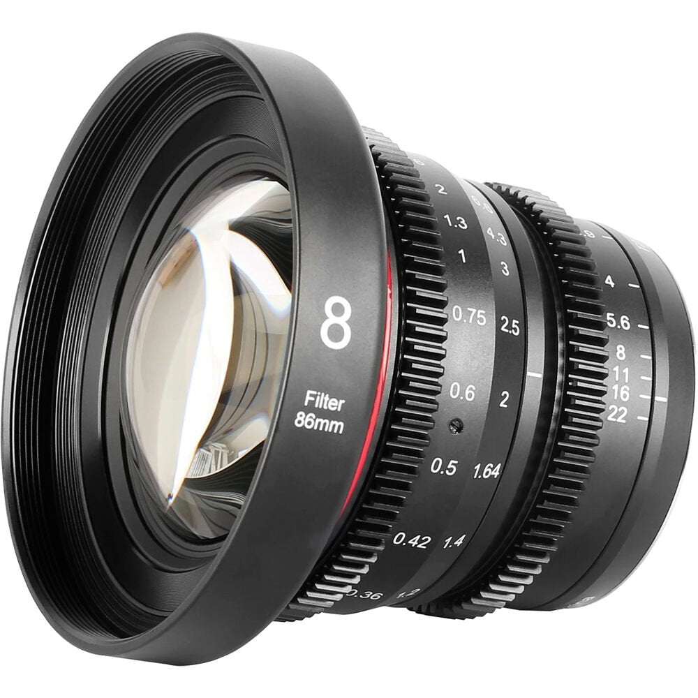 Meike 8mm T2.9 Manual Focus Wide-Angle Cinema Lens (MFT Mount) image 1