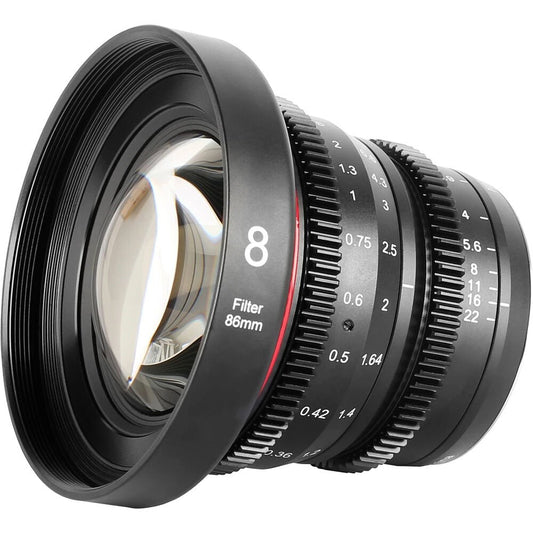 Meike 8mm T2.9 Manual Focus Wide-Angle Cinema Lens (MFT Mount) image 1