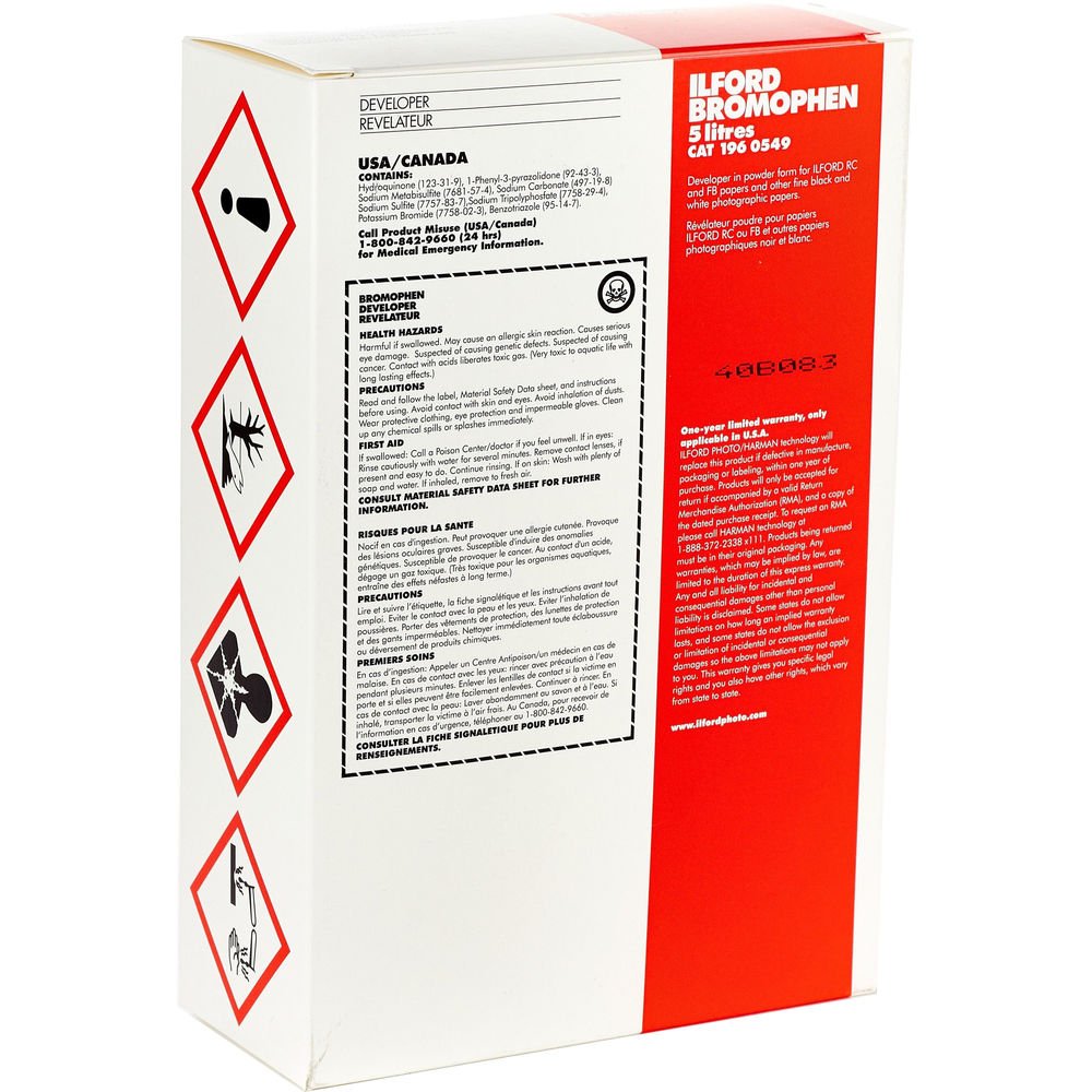 Ilford Bromophen Developer (Powder, Makes 5 Liters) image 0