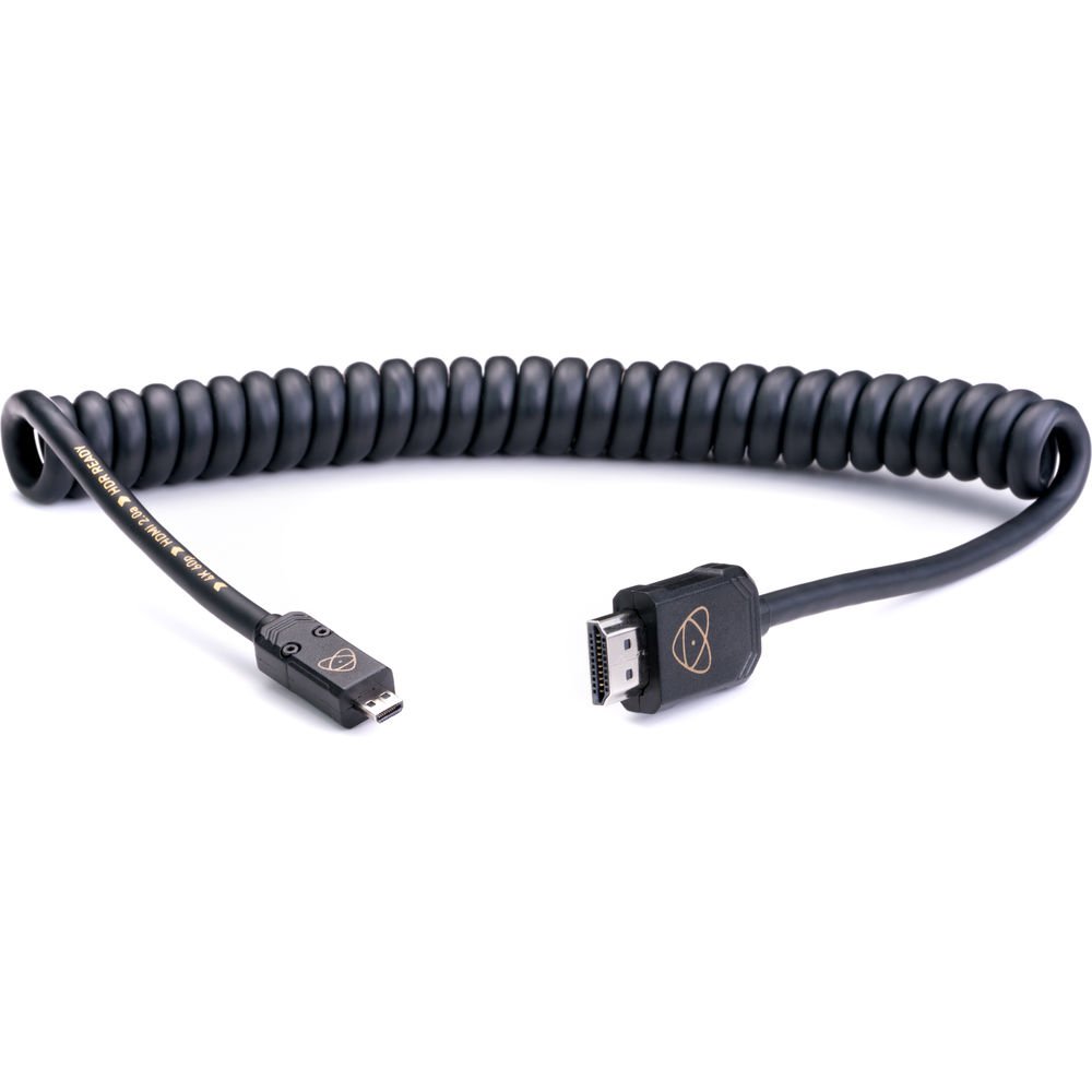 Atomos AtomFLEX Coiled Micro-HDMI to HDMI Cable (16 to 32") image 0
