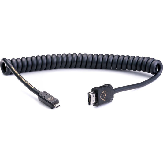 Atomos AtomFLEX Coiled Micro-HDMI to HDMI Cable (16 to 32") image 0
