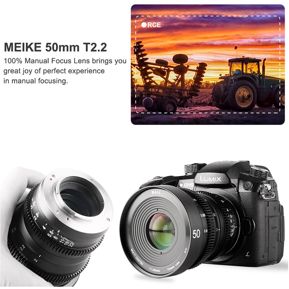 Meike 50mm T2.2 Manual Focus Cinema Lens (MFT Mount) image 3