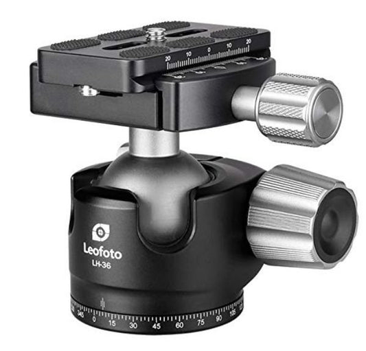 Leofoto LH-36PCL+NP-60 36mm Low Proﬁle Ball Head With PC image 0