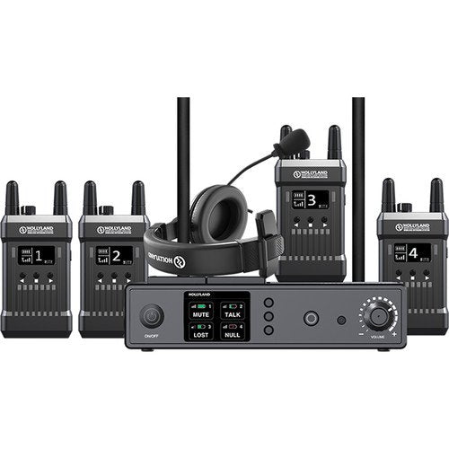 Hollyland Full-Duplex Intercom System with Four Beltpack Transceivers image 1