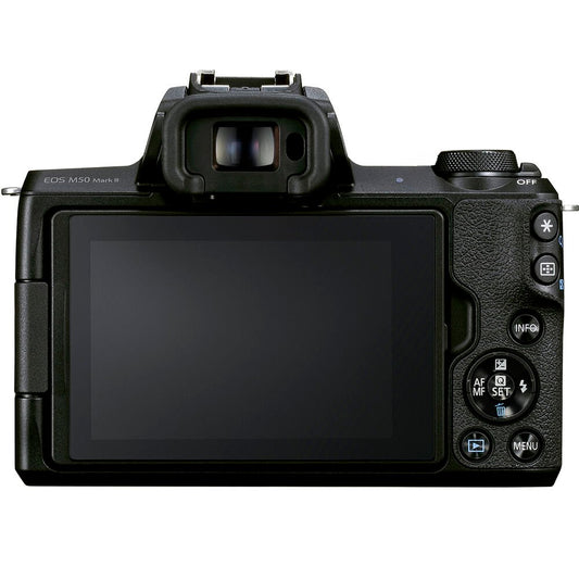 Canon EOS M50 Mark II Mirrorless Camera with 15-45mm Lens (Silver) image 1
