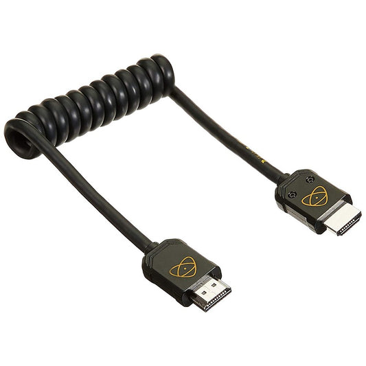 Atomos Full to Full 4K 60p HDMI2.0 Coiled Cable 30cm image 0