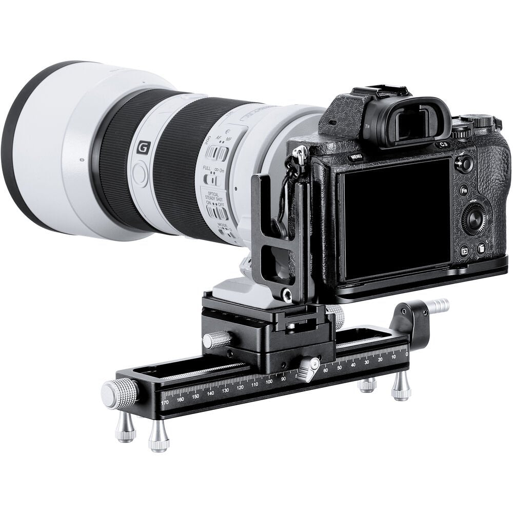 Leofoto MP-180S Macro Focusing Rail with Rotating Arca-Type QR System (7.1") image 1