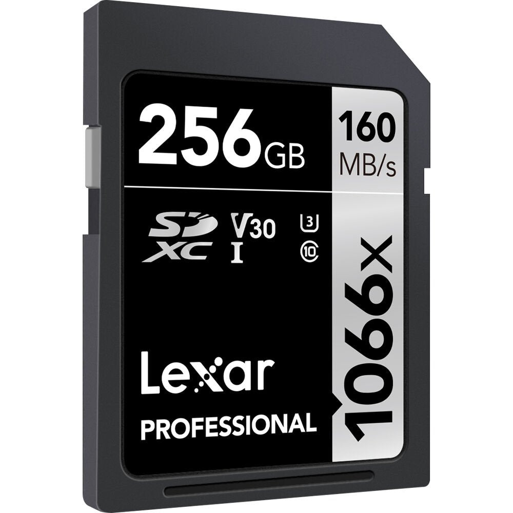 Lexar 256GB Professional 1066x UHS-I SDXC Memory Card (SILVER Series) image 1