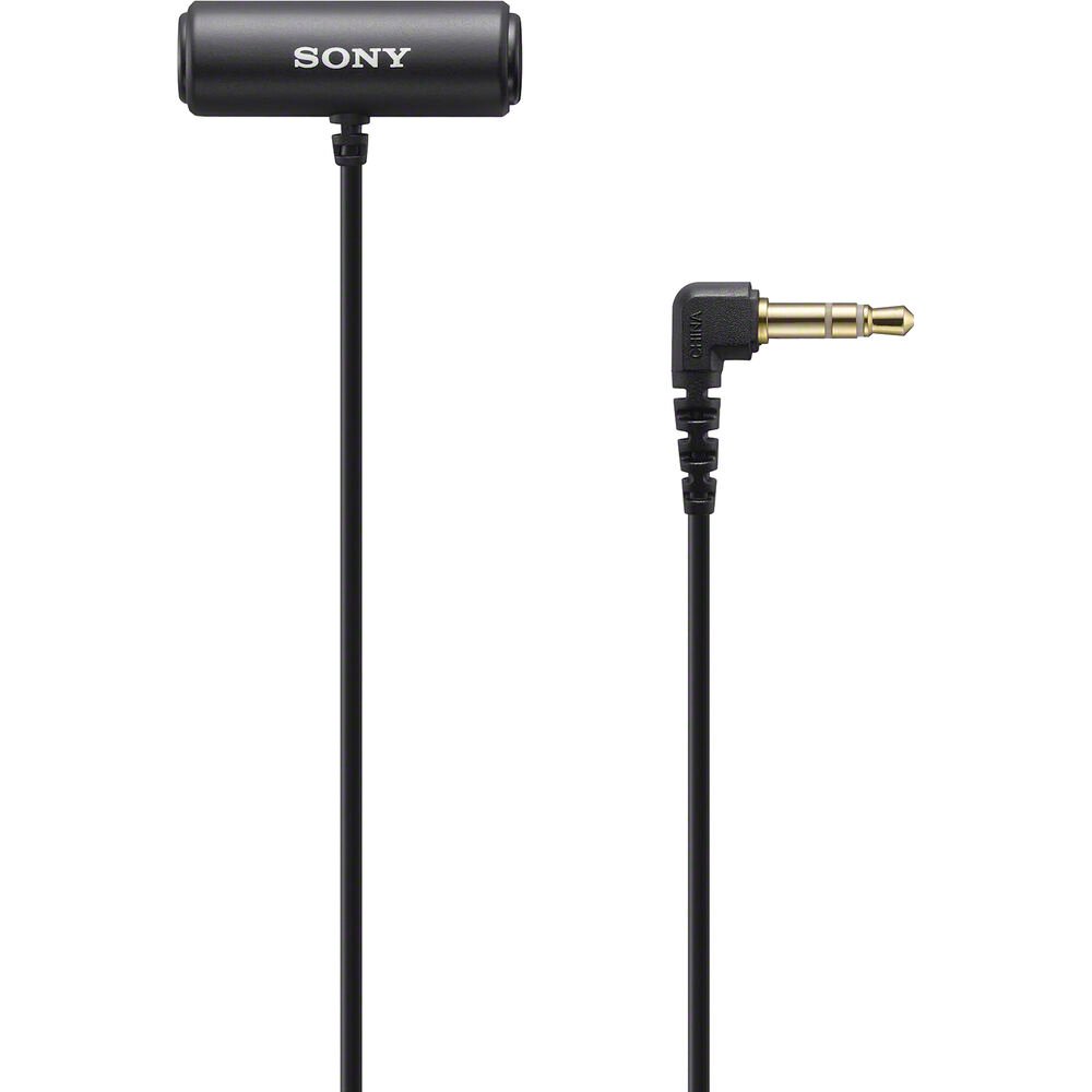 Sony ECM-LV1 Compact Stereo Lavalier Microphone with 3.5mm TRS Connector image 0